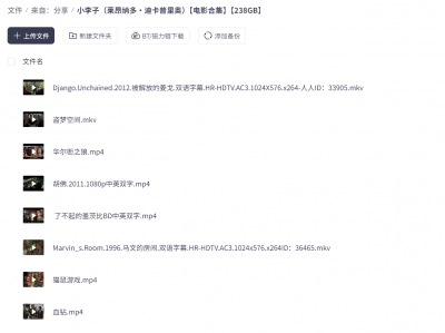 小李子(莱昂纳多·迪卡普里奥)【电影合集】【238GB】