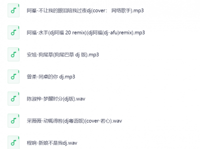 《老歌DJ》不怕新歌有多嗨 就怕老歌带DJ,234首车载DJ慢摇好听至极的经典音乐,值得收藏WAV+MP3+4.2GB]